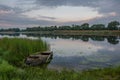 Spring morning on the river Southern Bug, also called Pivdennyi