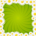 Spring natural twisted vector background frame Royalty Free Stock Photo