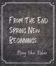 Spring new Pliny quote