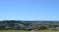 Spring in the North Dakota Badlands: Sentinel & Camels Hump Buttes Seen from Boicourt Overlook in Theodore Roosevelt National Park Royalty Free Stock Photo