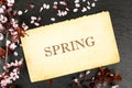 Spring note Royalty Free Stock Photo