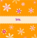 Spring orange card