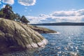 Spring in Oslo, Norvegia. View strets, nature in Oslo. Royalty Free Stock Photo