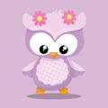 spring owls pink owl 01