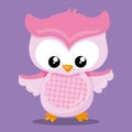 spring owls pink owl 04