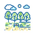 spring park icon doodle illustration Royalty Free Stock Photo