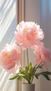 Spring peony blossom flower plant. Royalty Free Stock Photo