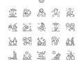 Spring people Well-crafted Pixel Perfect Vector Thin Line Icons 30 2x Grid for Web Graphics and Apps.