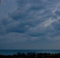 Storm Clouds Over Lake Michigan #2 Royalty Free Stock Photo