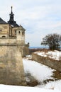 Spring Pidhirtsi Castle view (Ukraine) Royalty Free Stock Photo