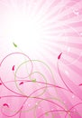 Spring pink background