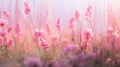 spring pink meadow grass botanical Royalty Free Stock Photo