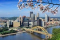 Spring in Pittsburgh city