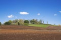 Spring ploughed field landscape Royalty Free Stock Photo