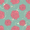 Spring Rampage seamless pattern. Rock'n'roll version.