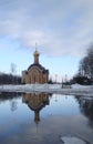 Spring reflection of the church