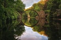 Spring in the rhododendron park in Kromlau, Germany