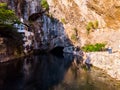 The spring of the river Buna in the city of Blagaj Royalty Free Stock Photo