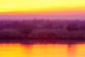 Spring river sunrise sunset Royalty Free Stock Photo