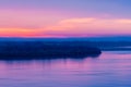 Spring river sunrise sunset Royalty Free Stock Photo