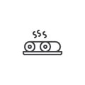 Spring roll outline icon Royalty Free Stock Photo