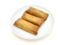 Spring rolls on a dish