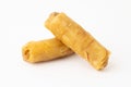 Spring rolls on a white background Royalty Free Stock Photo