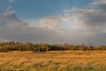 Spring rural landscape with river Ros, Ukraine Royalty Free Stock Photo