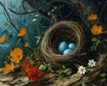 Spring\'s Talented Sparrows: A Wonderland of Painted Eggs and Nes