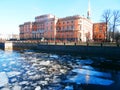 Spring in Saint Petersburg. Ice is melting.