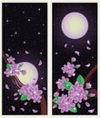 Spring sakura banners