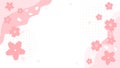 Japanese spring, cherry blossom Japanese pattern, pink template Japanese style background vector illustration material