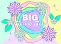 Spring sale banner Royalty Free Stock Photo