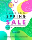 Spring sale banner