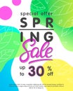 Spring sale banner