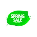 Spring Sale, bubble banner design template, discount tag, app icon, vector illustration Royalty Free Stock Photo