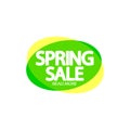 Spring Sale, bubble banner design template, discount tag, app icon, vector illustration Royalty Free Stock Photo
