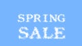 Spring Sale cloud text effect sky isolated background