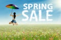 Spring sale concept