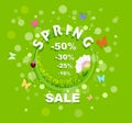 Spring Sale discount background