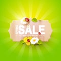 Spring sale flyer Royalty Free Stock Photo