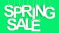 Spring Sale hanging Letters