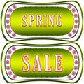 Spring sale label