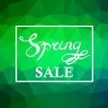 Spring Sale Lettering Design Royalty Free Stock Photo