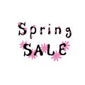 Spring sale print for wrapping paper and fabrics and stickers and shops packaging