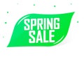Spring Sale, promotion banner design template, discount tag, vector illustration