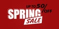 Spring sale. For seasonal design of a banner, flyer, poster, website.