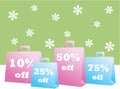 Spring Sale Shopping Bags Royalty Free Stock Photo