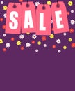 Spring sale tags banner design Royalty Free Stock Photo