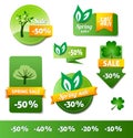 Spring Sales Labels Royalty Free Stock Photo